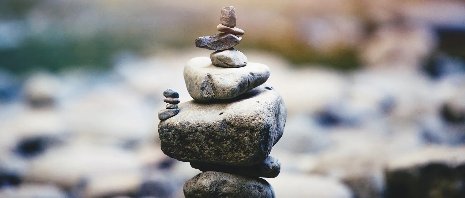 a pile of rocks stacked on top of each other.